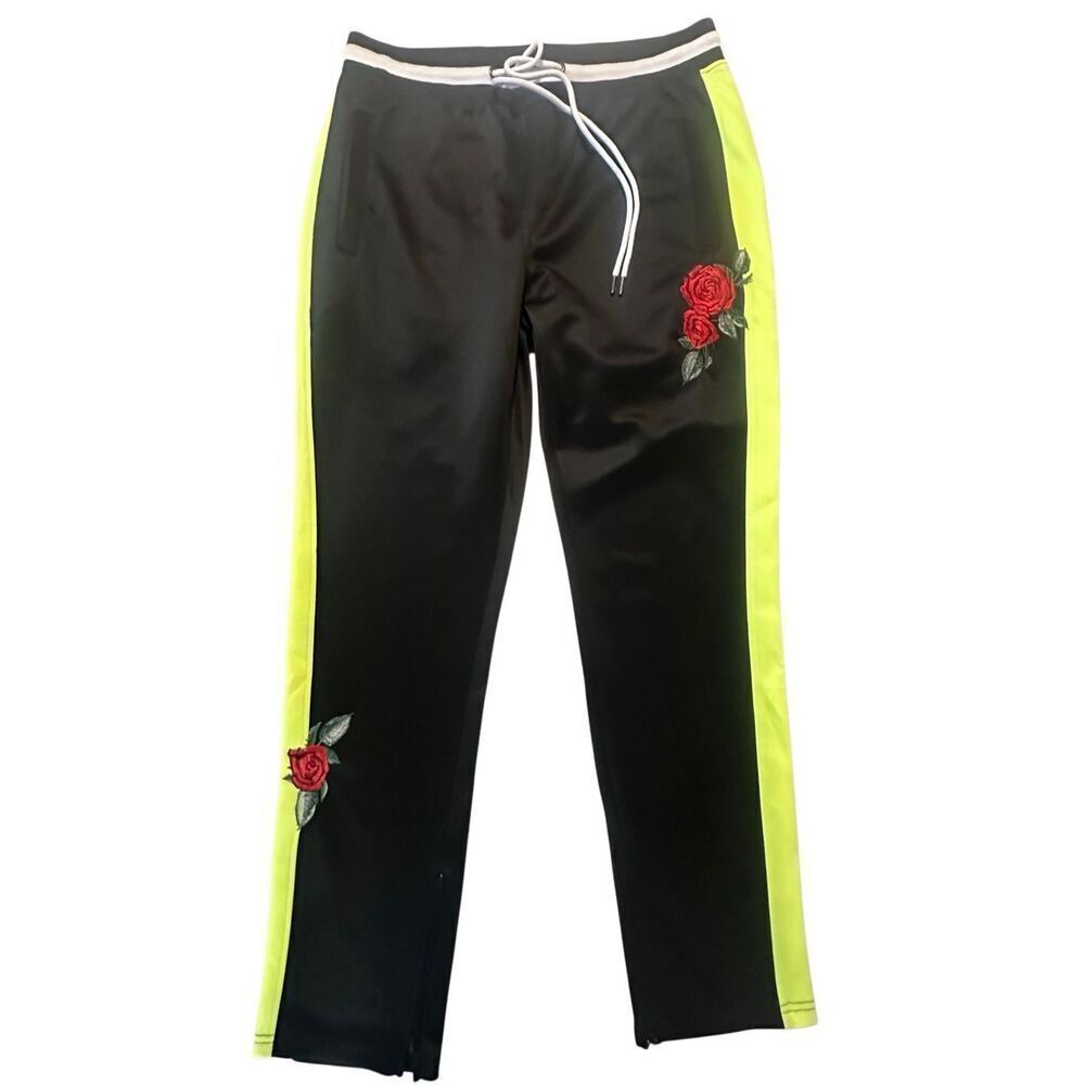 Screenshot Women's Multicolor Slim Fit Embroidered Rose Track Pants Size XL